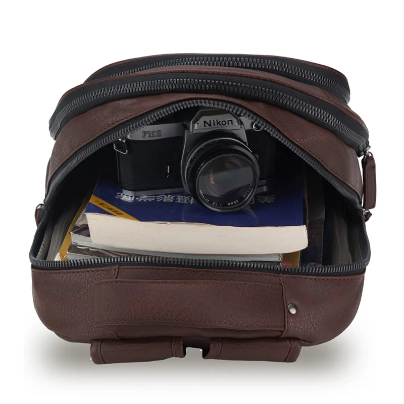 Four zippered compartments