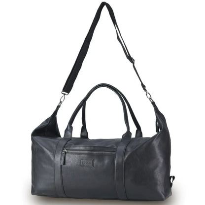 Tosca Vegan Leather Large Duffle Bag - Black