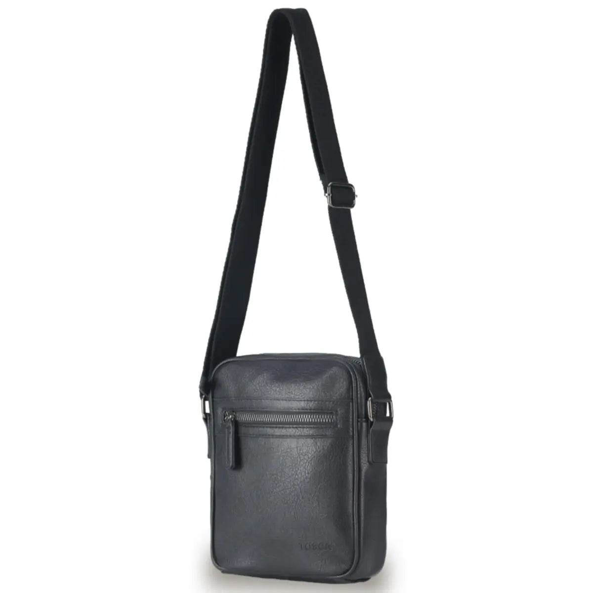 Tosca Vegan Leather Shoulder Bag - Black