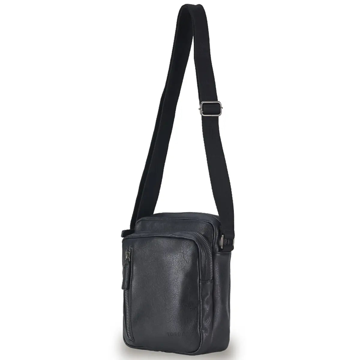 Tosca Vegan Leather Shoulder Bag - Black