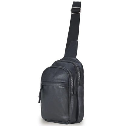 Tosca Vegan Leather Slinger Bag - Black