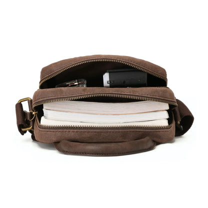 large main compartment and smaller front zippered pocket
