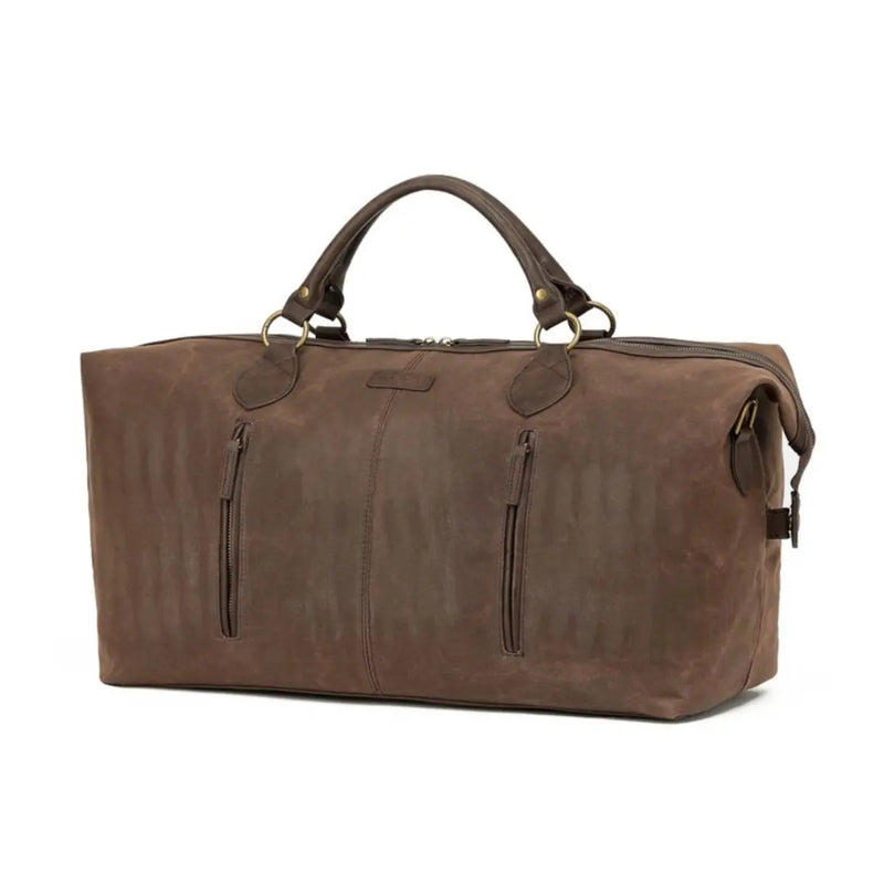 Tosca Waxed Canvas Duffle Bag - Brown