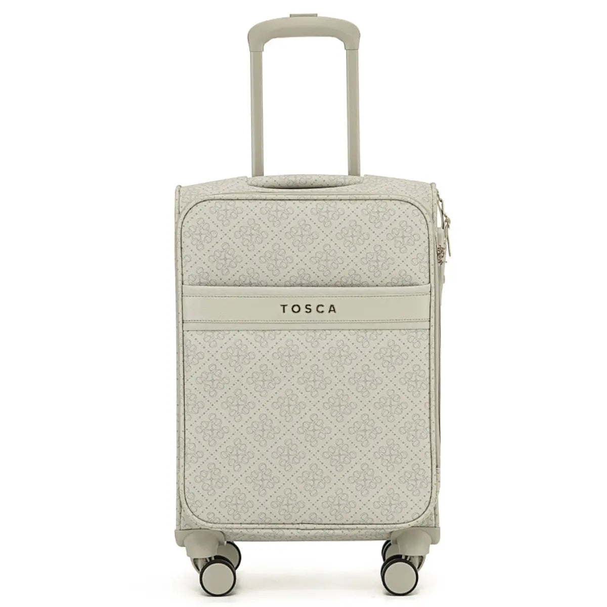 Tosca Willow 55 cm 4-Wheel Expandable Carry-on Suitcase - Vanilla