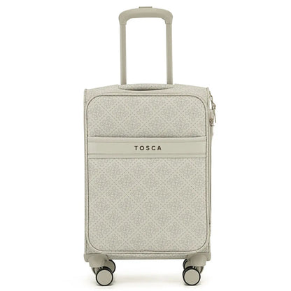 Tosca Willow 55 cm 4-Wheel Expandable Carry-on Suitcase - Vanilla