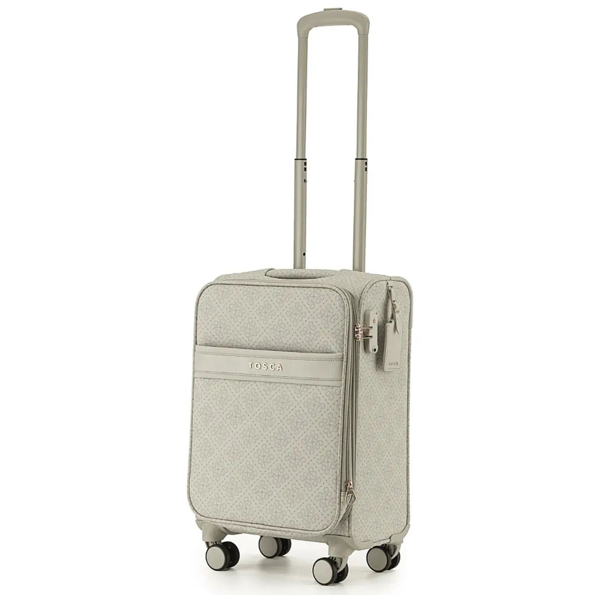 Tosca Willow 55 cm 4-Wheel Expandable Carry-on Suitcase - Vanilla