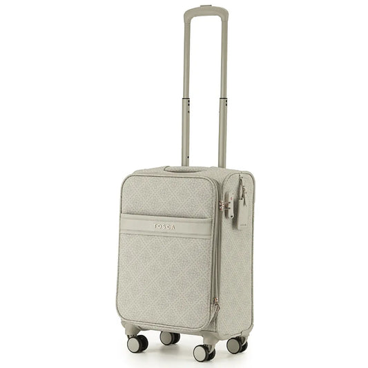 Tosca Willow 55 cm 4-Wheel Expandable Carry-on Suitcase - Vanilla
