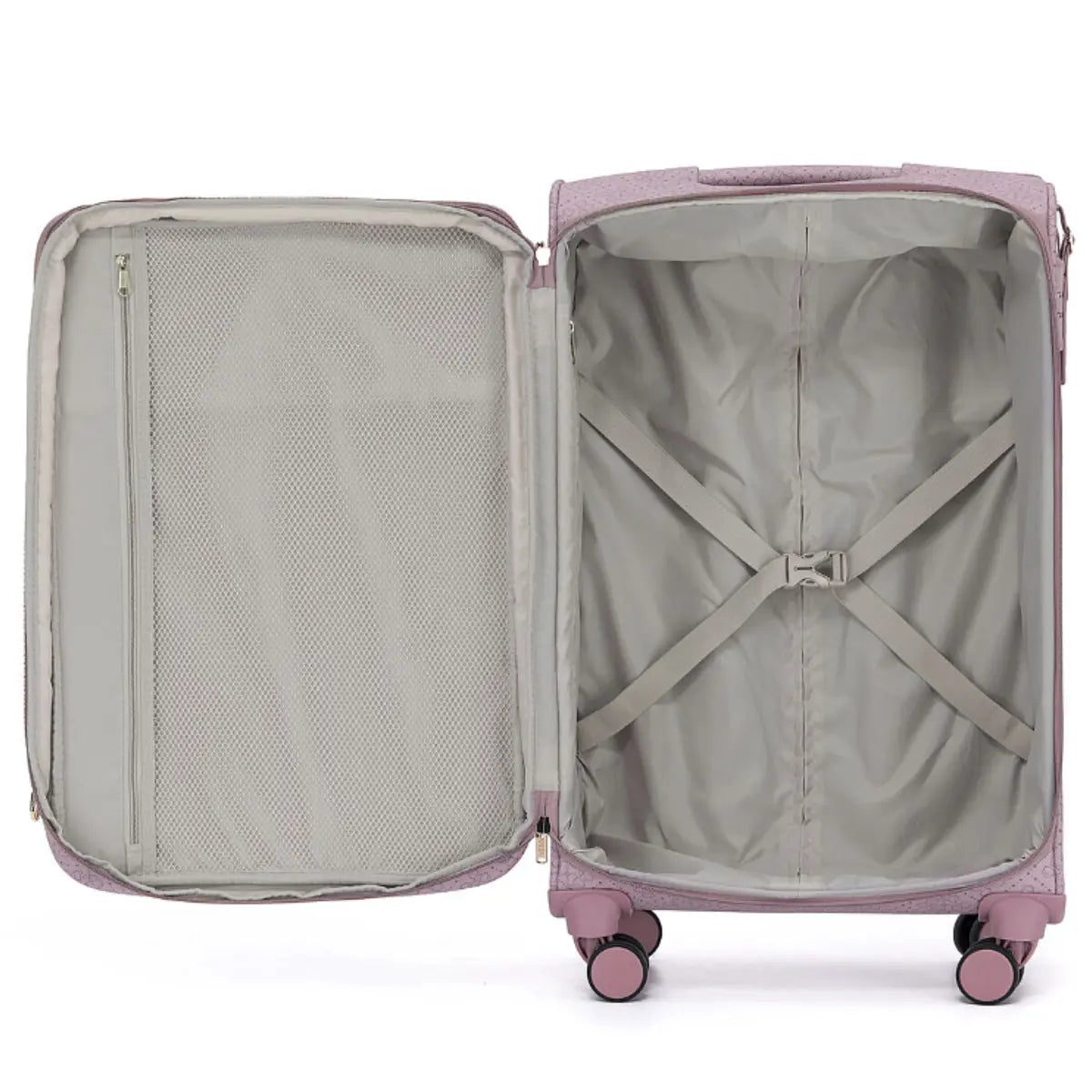 Tosca Willow 66 cm 4-Wheel Expandable Suitcase - Misty Rose