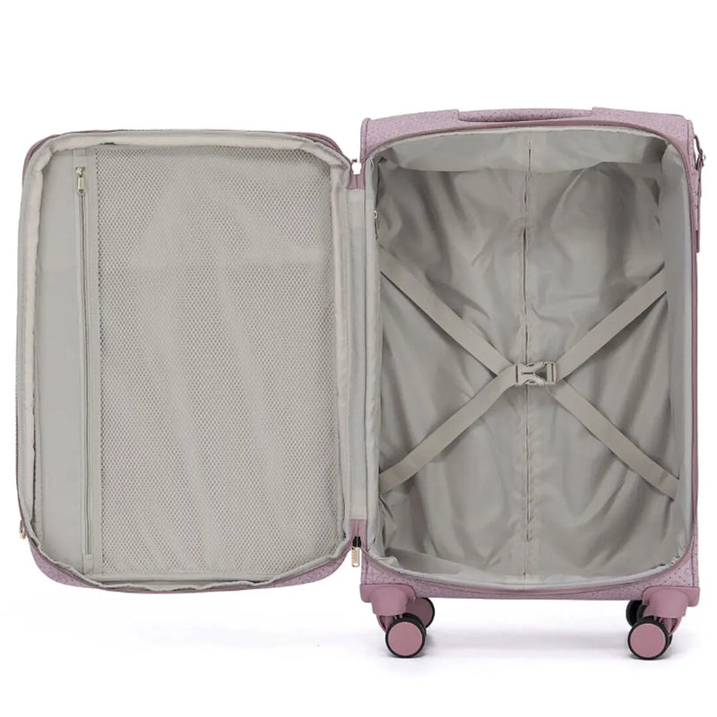 Tosca Willow 66 cm 4-Wheel Expandable Suitcase - Misty Rose