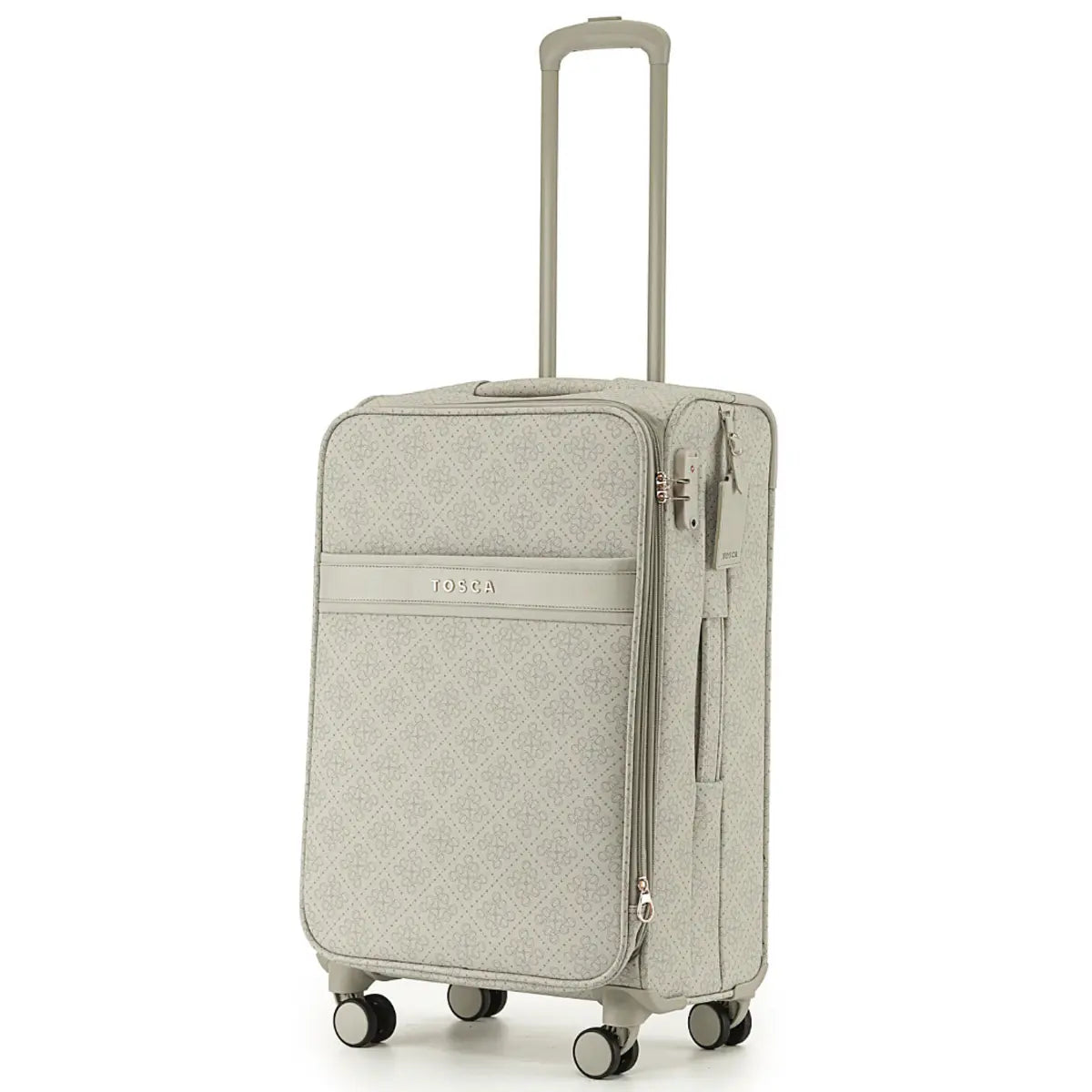 Tosca Willow 66 cm 4-Wheel Expandable Suitcase - Vanilla