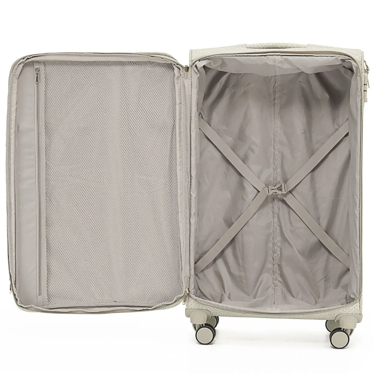 Tosca Willow 77 cm 4-Wheel Expandable Suitcase - Vanilla