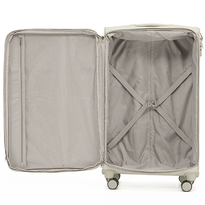 Tosca Willow 77 cm 4-Wheel Expandable Suitcase - Vanilla