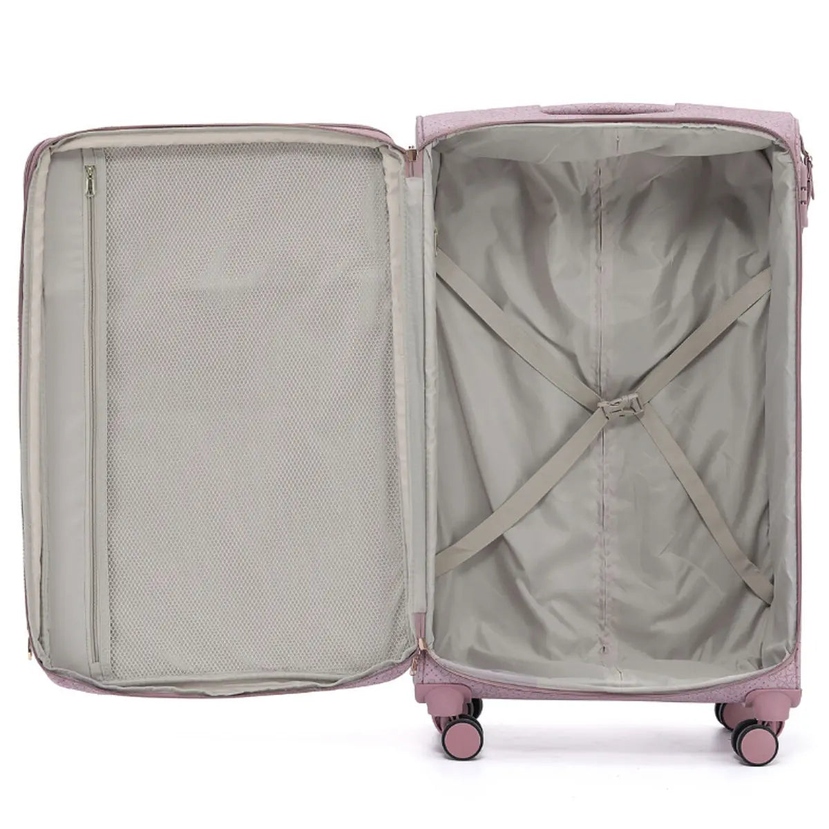 Tosca Willow Suitcase Set of 3 - Misty Rose (Carry-on Medium and Large)