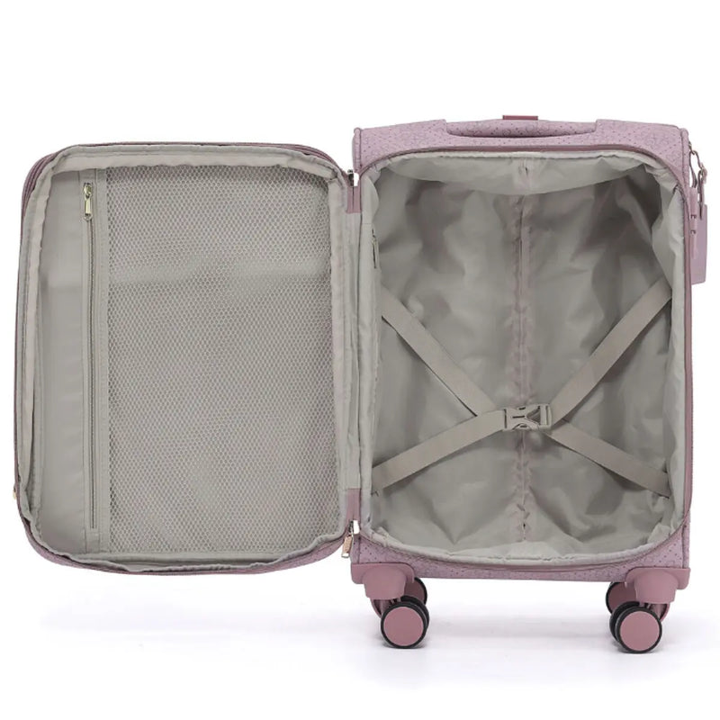 Tosca Willow Suitcase Set of 3 - Misty Rose (Carry-on Medium and Large)