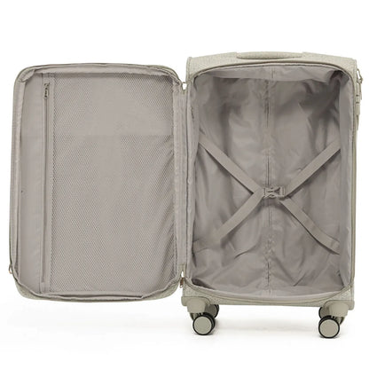 Tosca Willow Suitcase Set of 3 - Vanilla (Carry-on Medium and Large)
