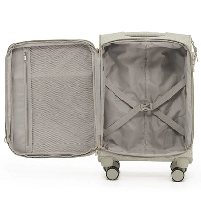 Tosca Willow Suitcase Set of 3 - Vanilla (Carry-on Medium and Large)