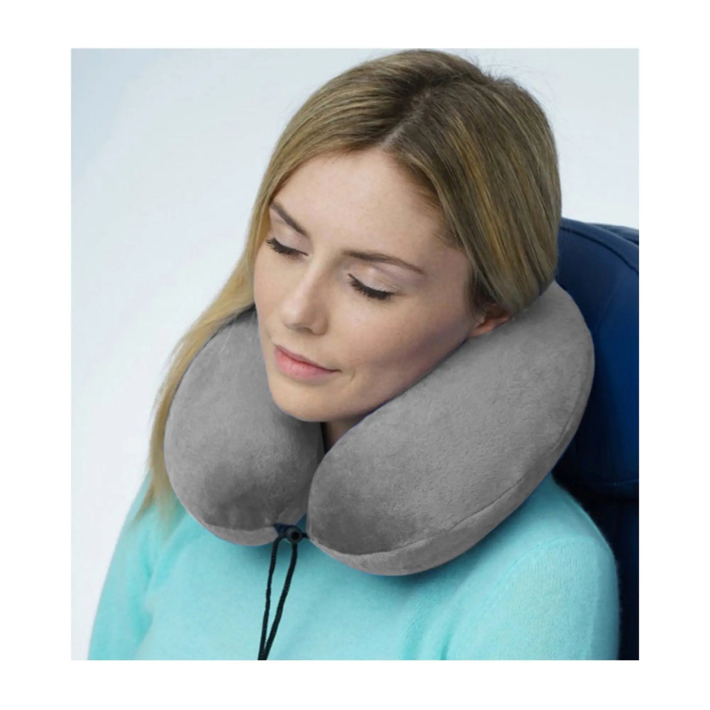 Made of thermo-sensitive memory foam that aligns head and neck, offering support