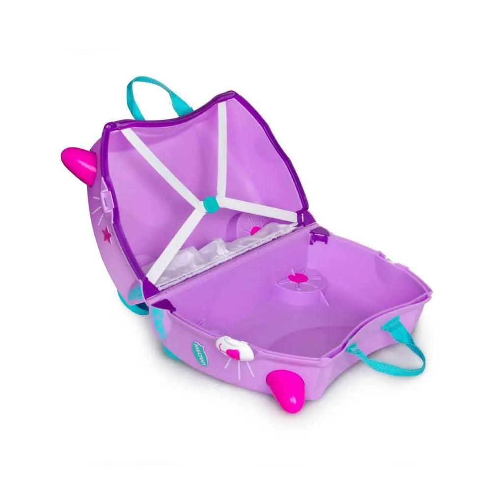 Trunki Cassie Cat - Ride on Suitcase / Carry-on Bag - Purple