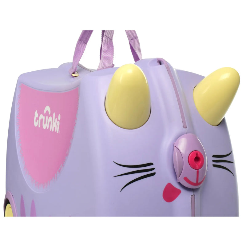 Trunki Glide Ride on Luggage / Kids Carry-on Bag - Cassie the Cat