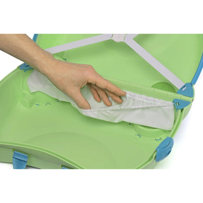 Trunki Glide Ride on Luggage / Kids Carry-on Bag - Dudley the Dinosaur
