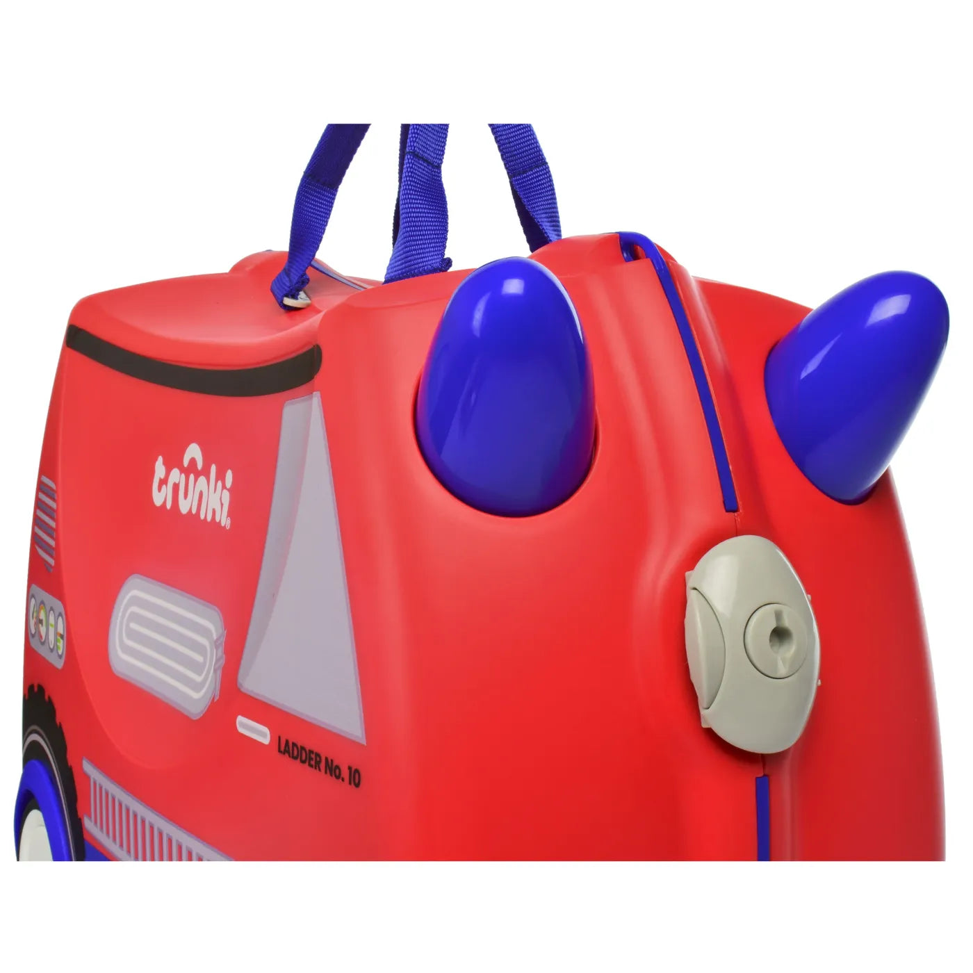 Trunki Glide Ride on Luggage / Kids Carry-on Bag - Frank the Firetruck