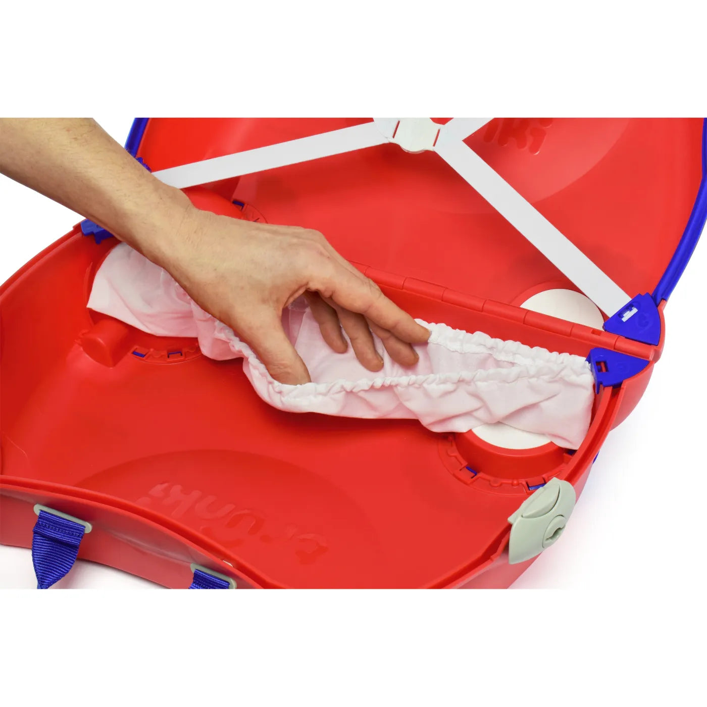 Trunki Glide Ride on Luggage / Kids Carry-on Bag - Frank the Firetruck