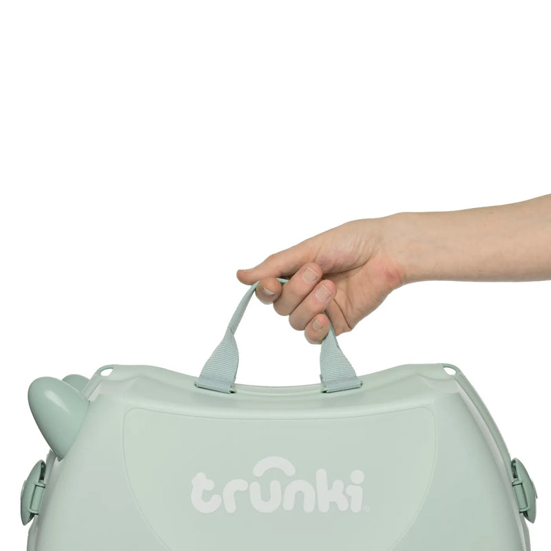 Trunki Glide Ride on Luggage / Kids Carry-on Bag - Solid Green