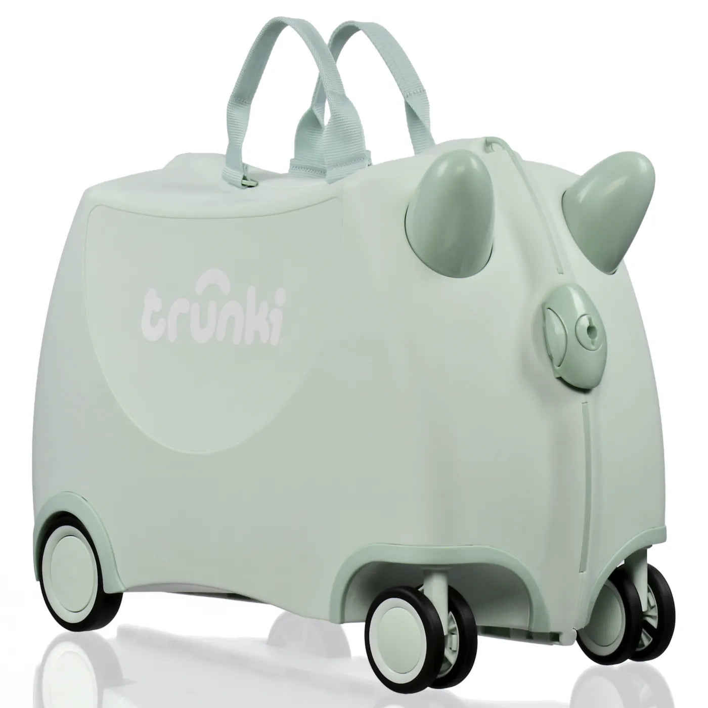 Trunki Glide Ride on Luggage / Kids Carry-on Bag - Solid Green
