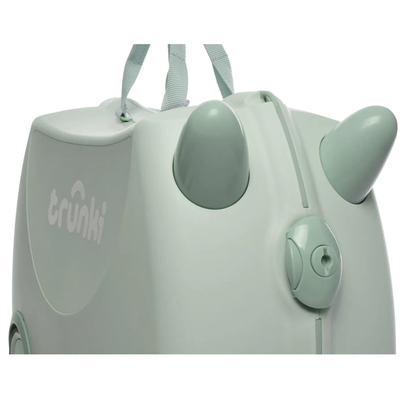 Trunki Glide Ride on Luggage / Kids Carry-on Bag - Solid Green