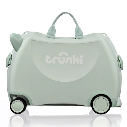 Trunki Glide Ride on Luggage / Kids Carry-on Bag - Solid Green