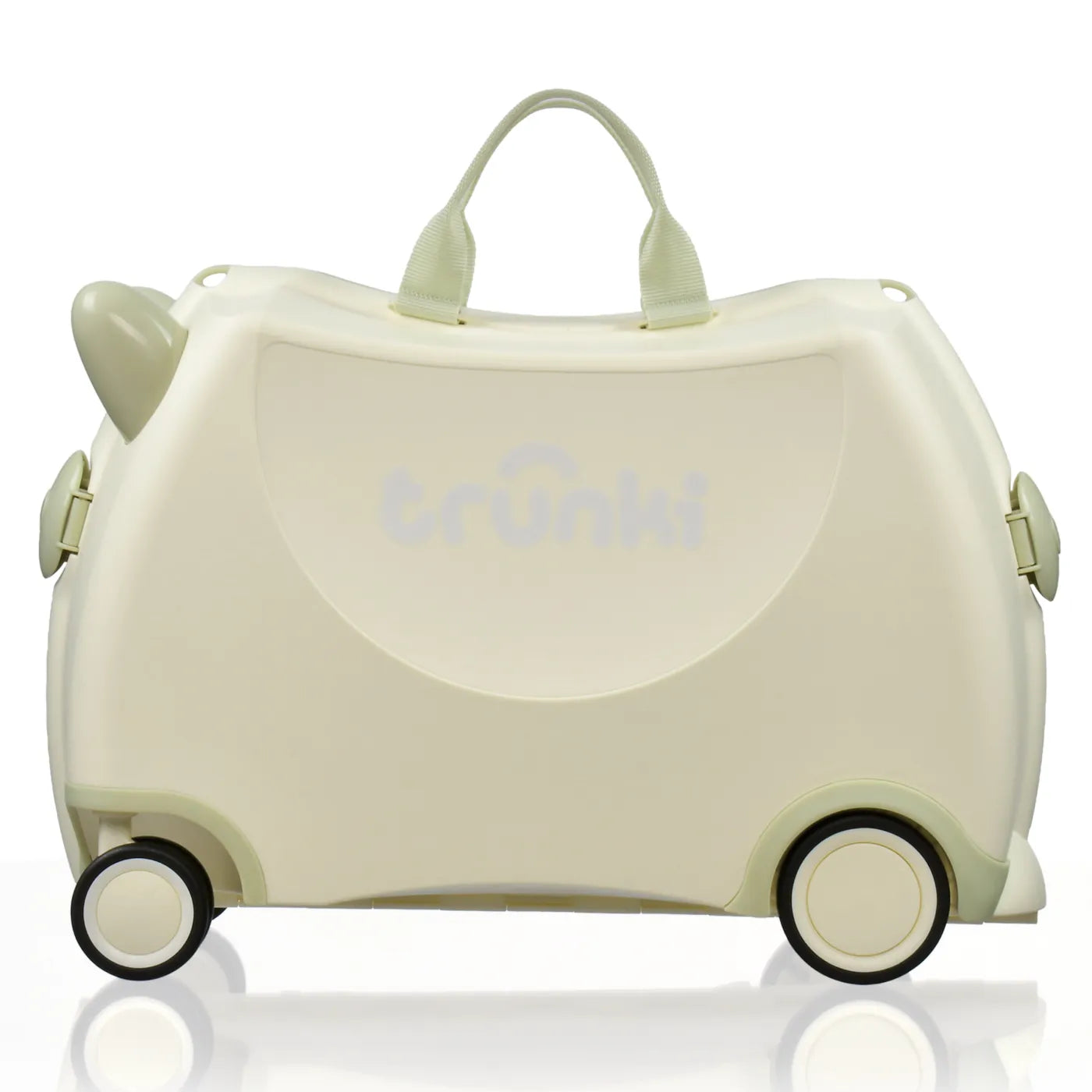 Trunki Glide Ride on Luggage / Kids Carry-on Bag - Solid White