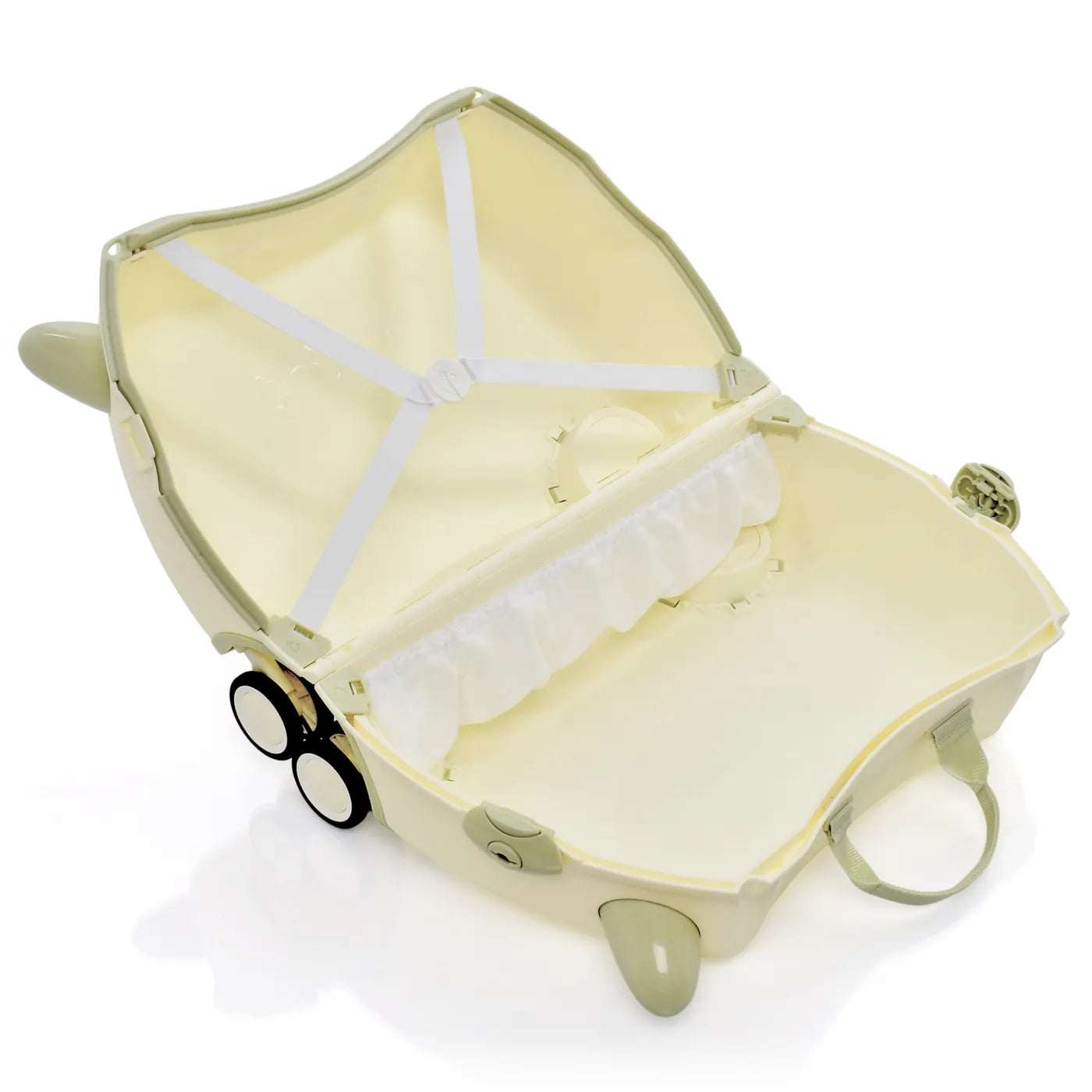 Trunki Glide Ride on Luggage / Kids Carry-on Bag - Solid White