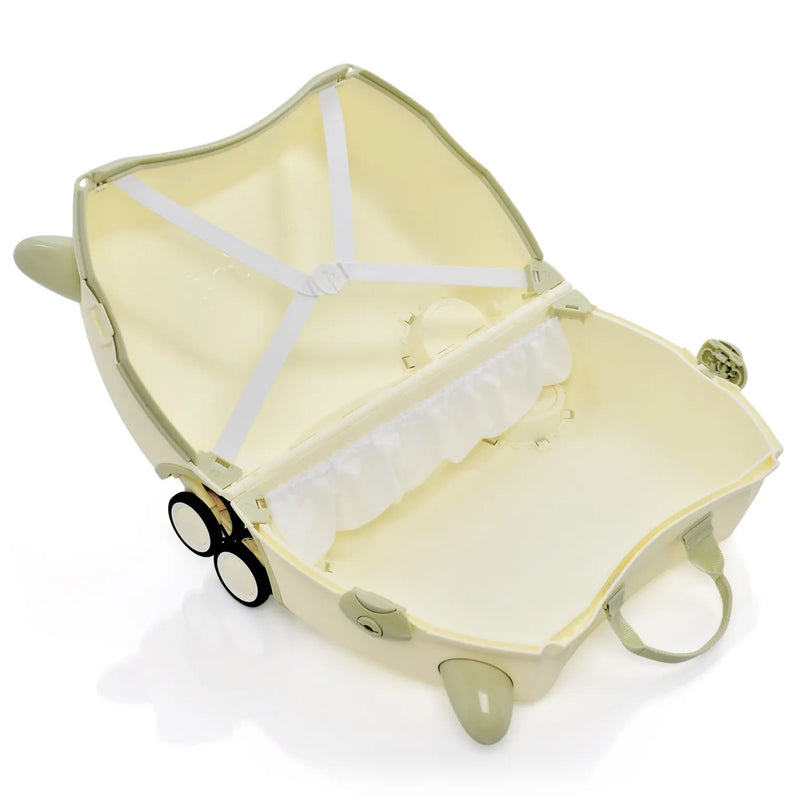 Trunki Glide Ride on Luggage / Kids Carry-on Bag - Solid White