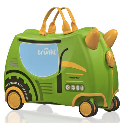 Trunki Glide Ride on Luggage / Kids Carry-on Bag - Tommy the Tractor