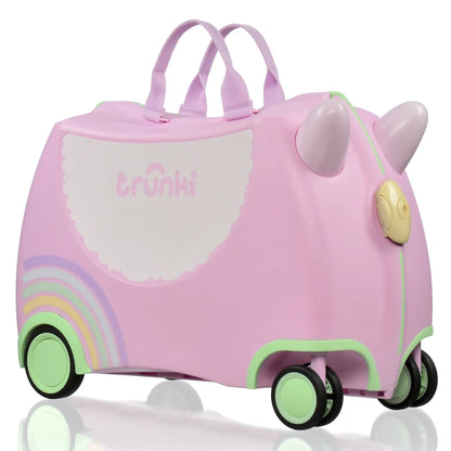 Trunki Glide Ride on Luggage / Kids Carry-on Bag - Una the Unicorn