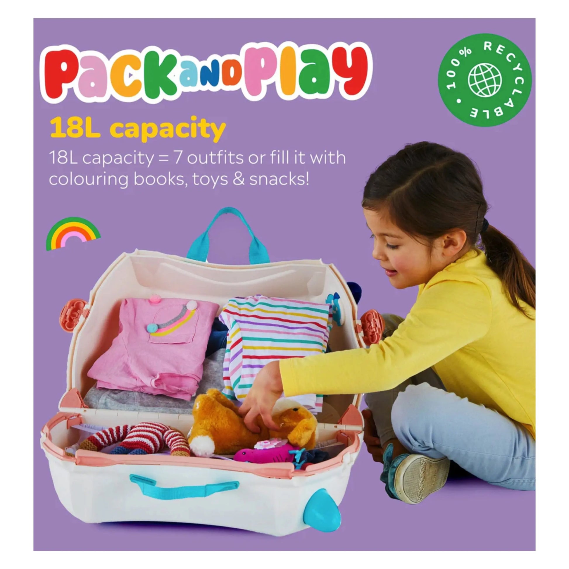 Trunki suitcases are perfect for holidays, weekend breaks, sleepovers at the grandparents