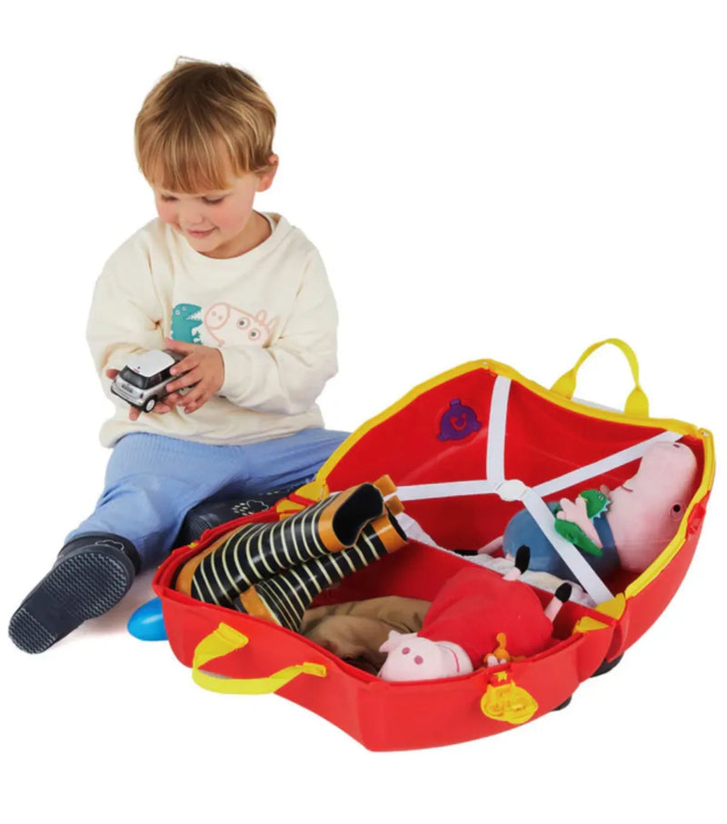 Trunki Peppa Pig - Ride on Suitcase / Carry-on Bag - Red