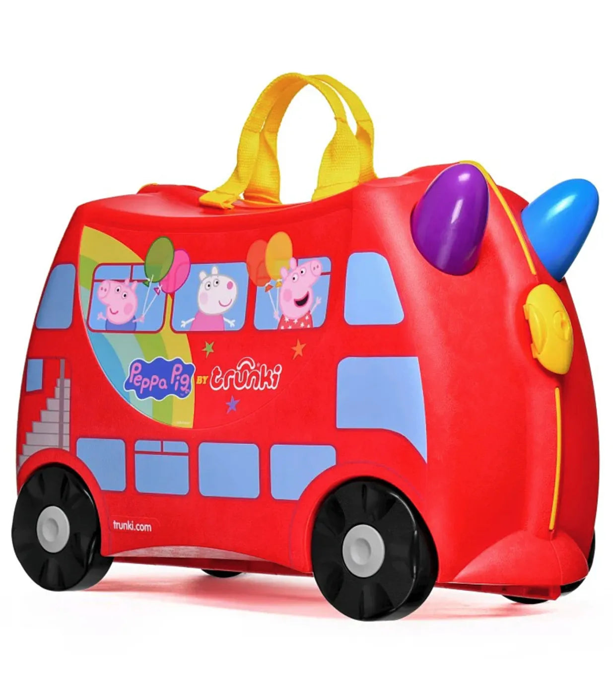 Trunki Peppa Pig - Ride on Suitcase / Carry-on Bag - Red