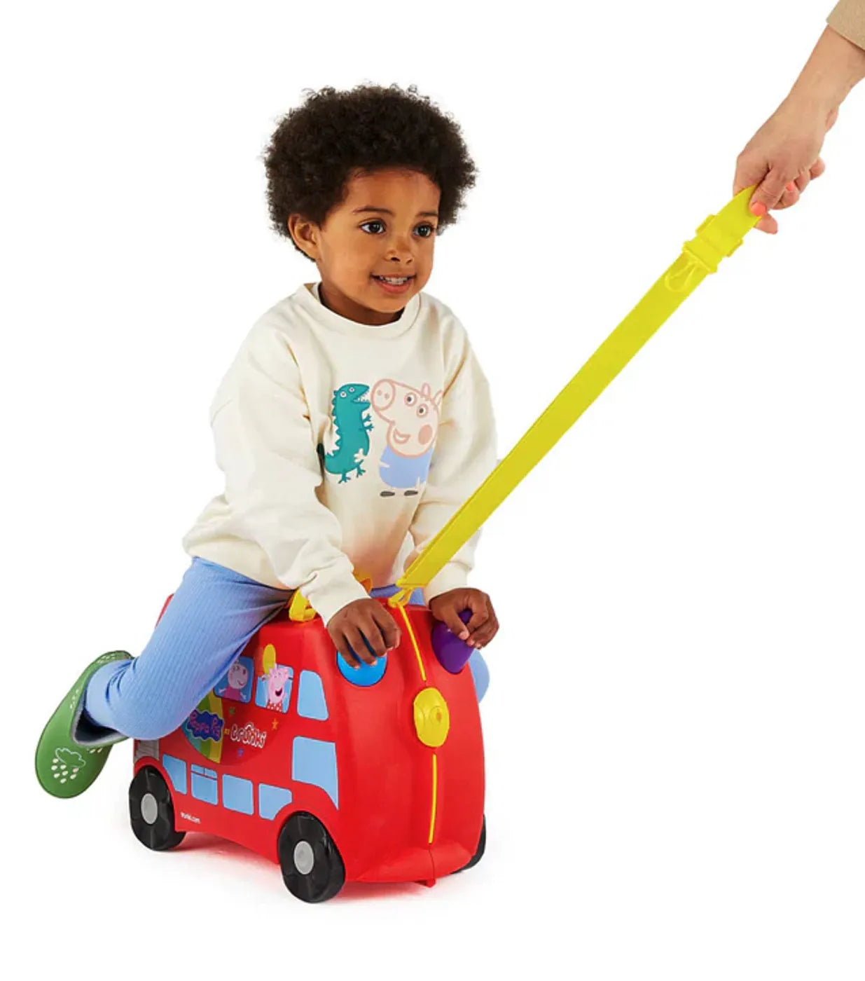 Trunki Peppa Pig - Ride on Suitcase / Carry-on Bag - Red