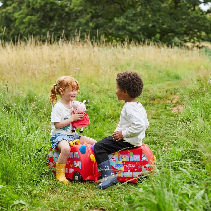 Trunki Peppa Pig - Ride on Suitcase / Carry-on Bag - Red