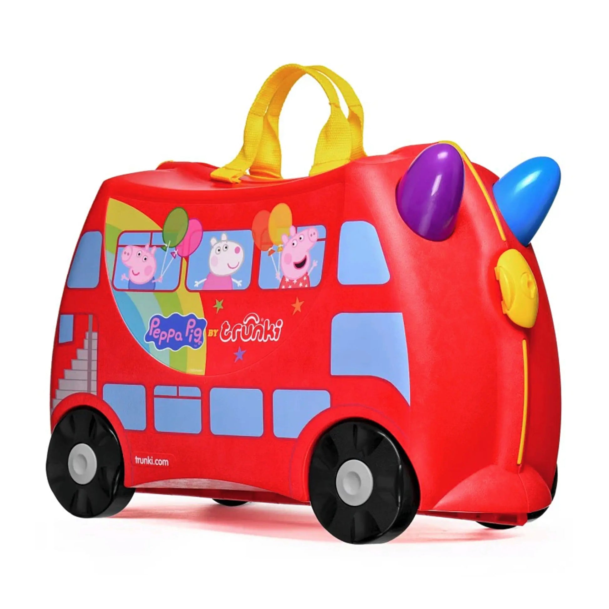 Trunki Peppa Pig - Ride on Suitcase / Carry-on Bag - Red