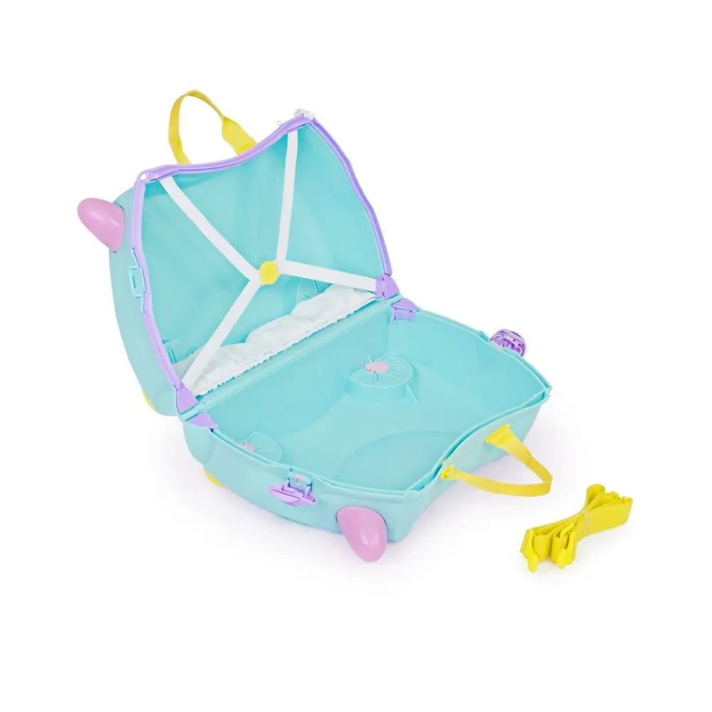 Trunki Una Unicorn - Ride on Suitcase / Carry-on Bag - Light Blue