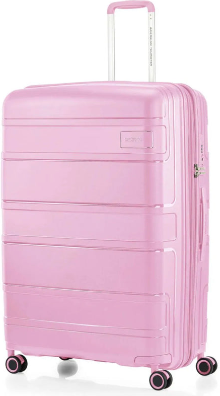 tu-american-tourister-light-max-82-cm-expandable-spinner-suitcase-fresh-pink front view for size comparison