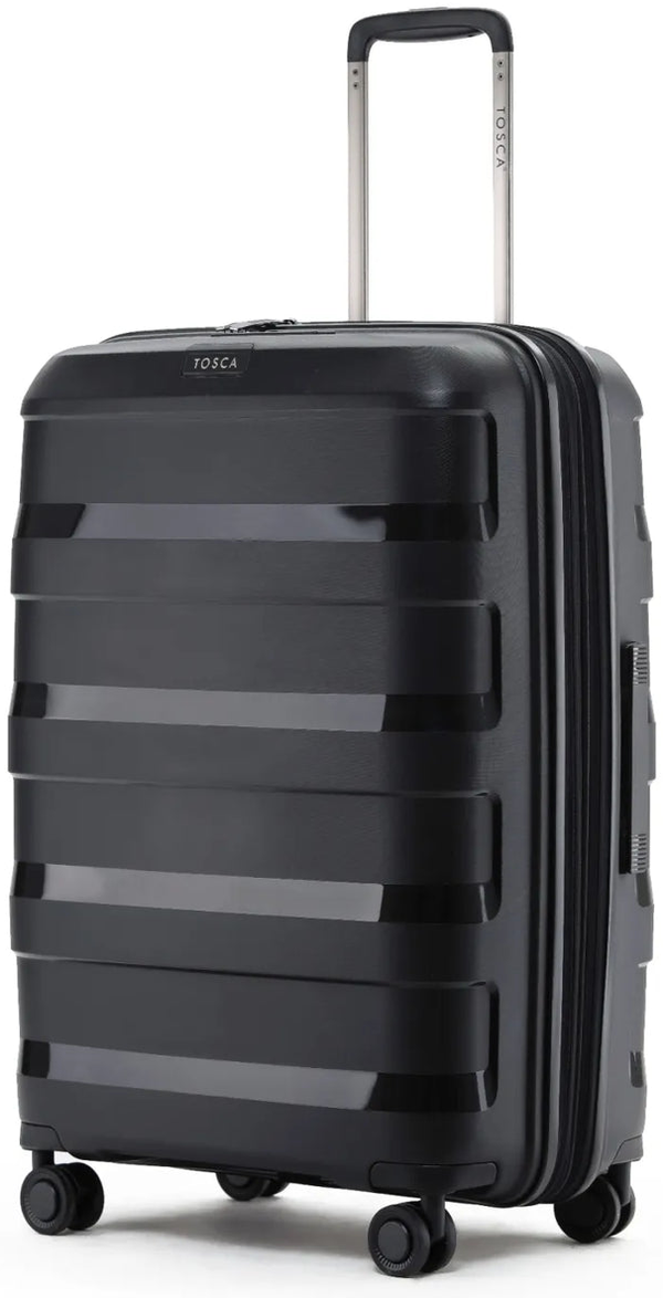 Tosca Comet 67 cm Hardside Medium Case, in black packshot standing upright on white