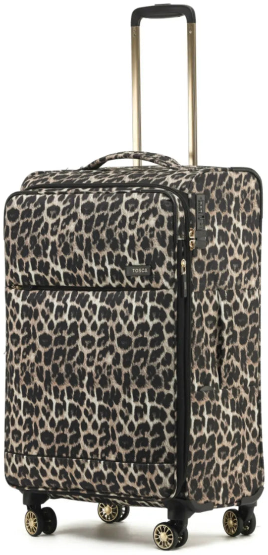 Tosca So Lite 67 cm 4-Wheel Suitcase - Leopard