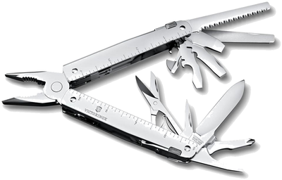 SwissTool MX · 115 mm, tools out