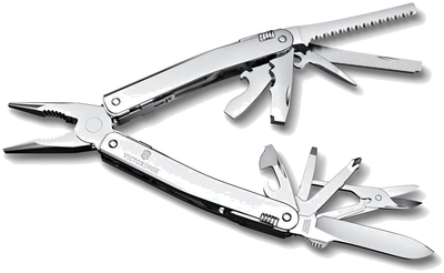 SwissTool Spirit MX · 105 mm, tools out