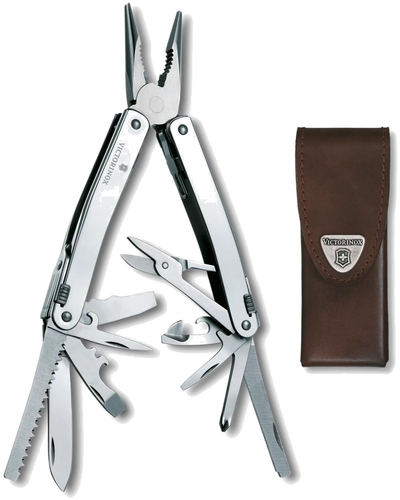 SwissTool Spirit X · 105 mm, tools out