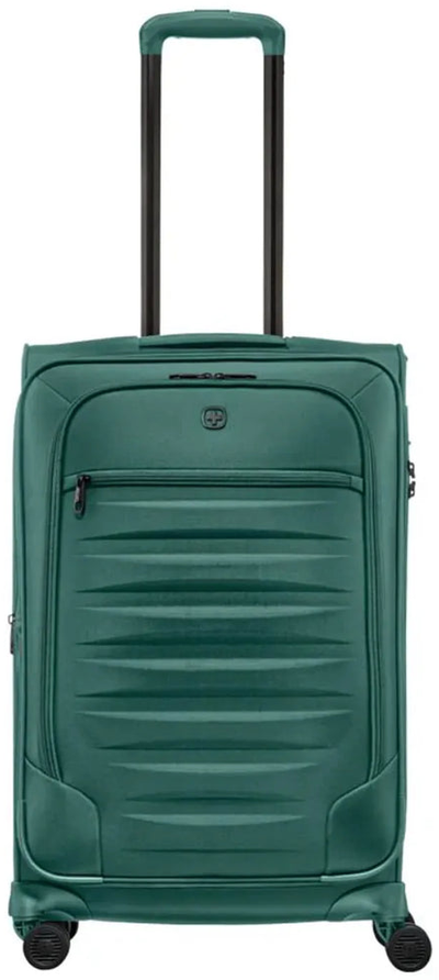 Wenger Checklite 69 cm Softside Expandable Suitcase - Green shown to scale