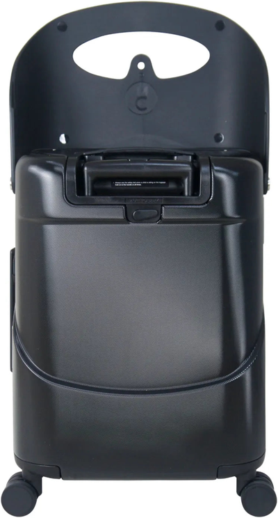 MiaMily 48 cm Ride-On Carry-on Suitcase - Forest Green shown to scale